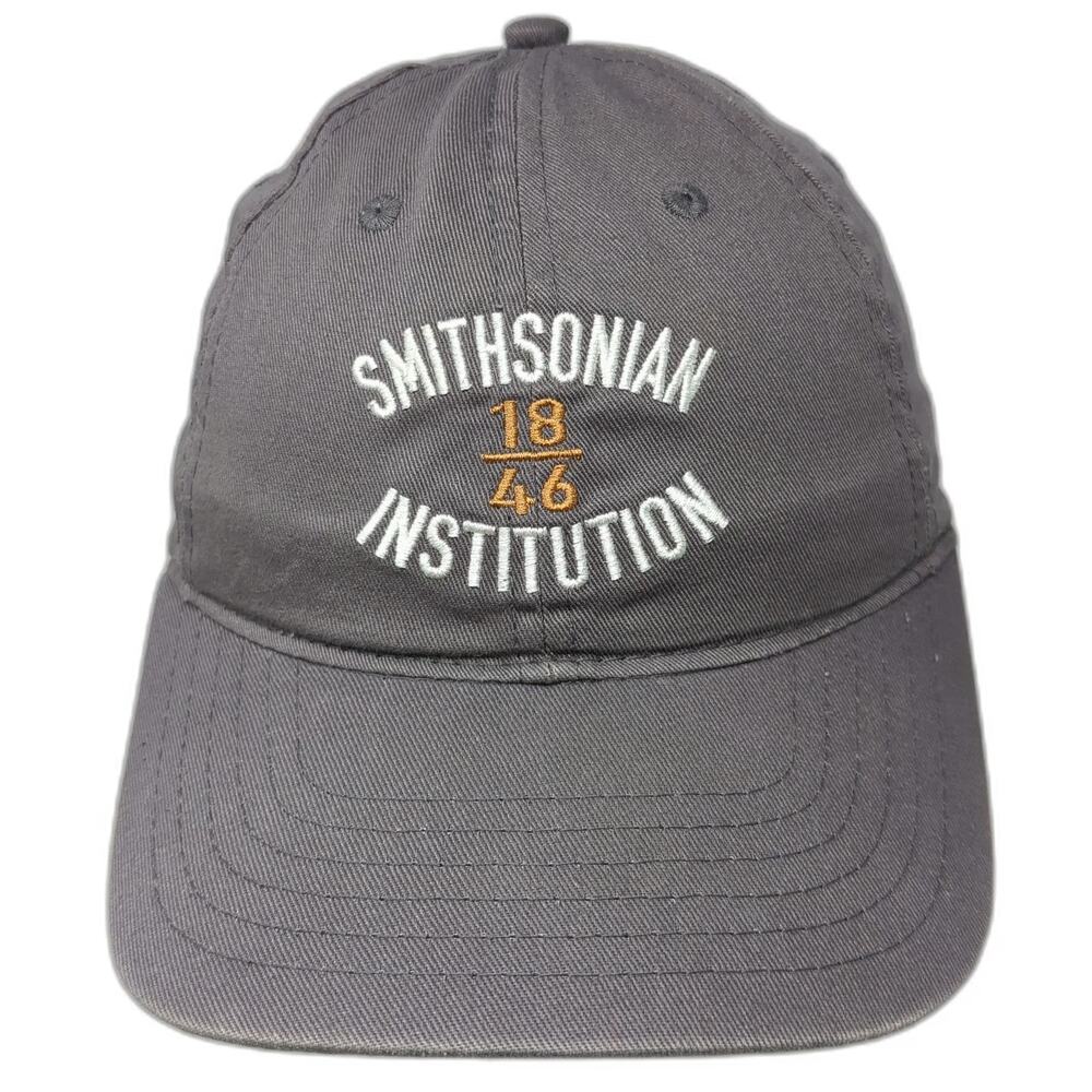 Perrin Baseball Cap Gray One Size Smithsonian Institution 1846 Strapback Hat